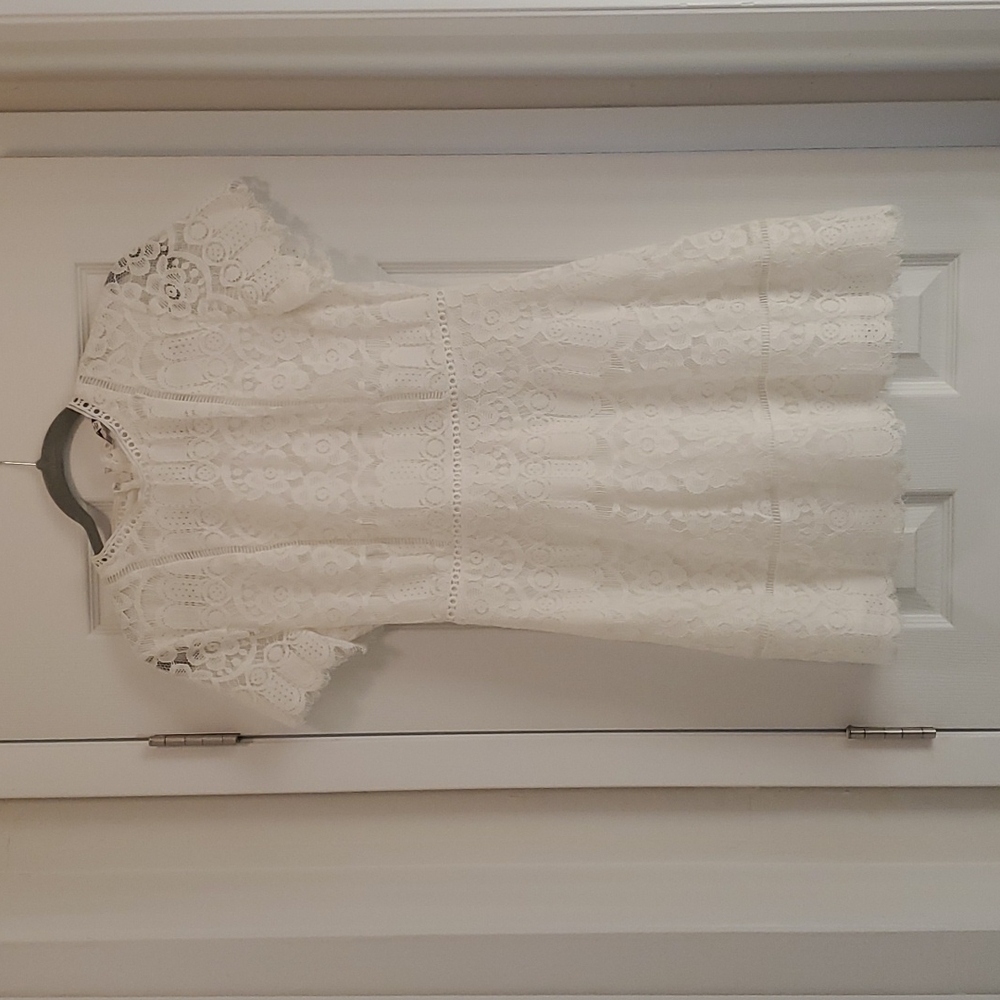 Moon river lace white dress